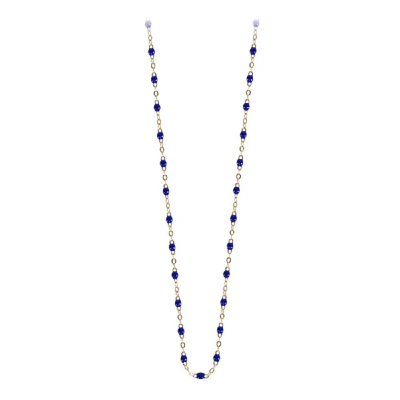 Shop Fine Jewelry With Amazing Deals 17.7" Classic Gigi Necklace - Lapis + Yellow Gold