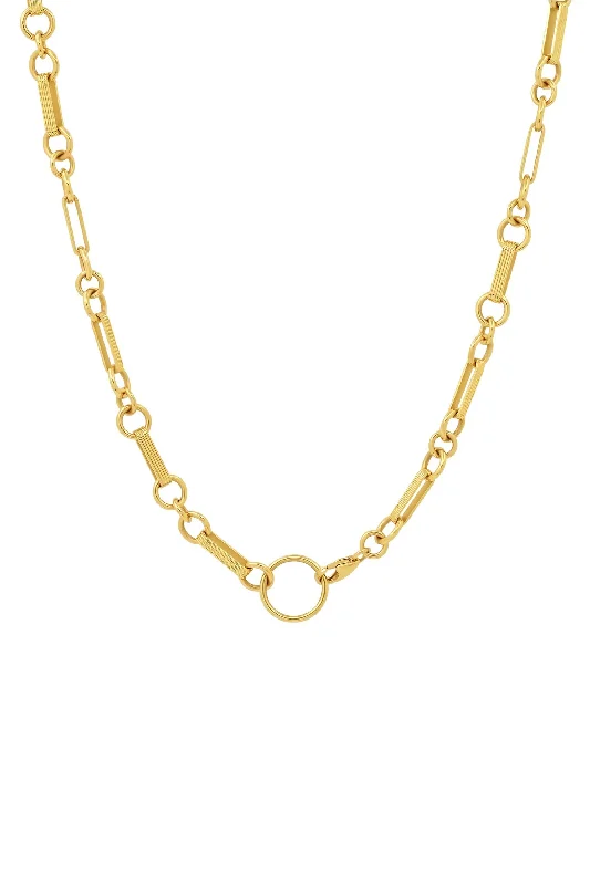 18" Rosette Chain - Yellow Gold