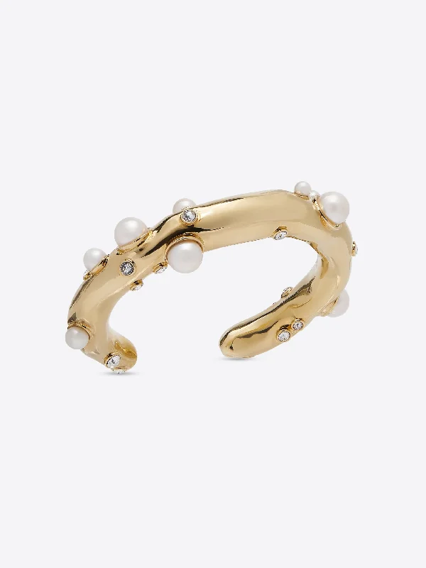 Elegant Jewelry, Exclusive Prices – Shop Now Pearl embedded cuff