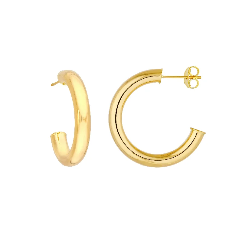 Affordable Glamour – Premium Jewelry For Less 25mm Tube Hoop Earrings