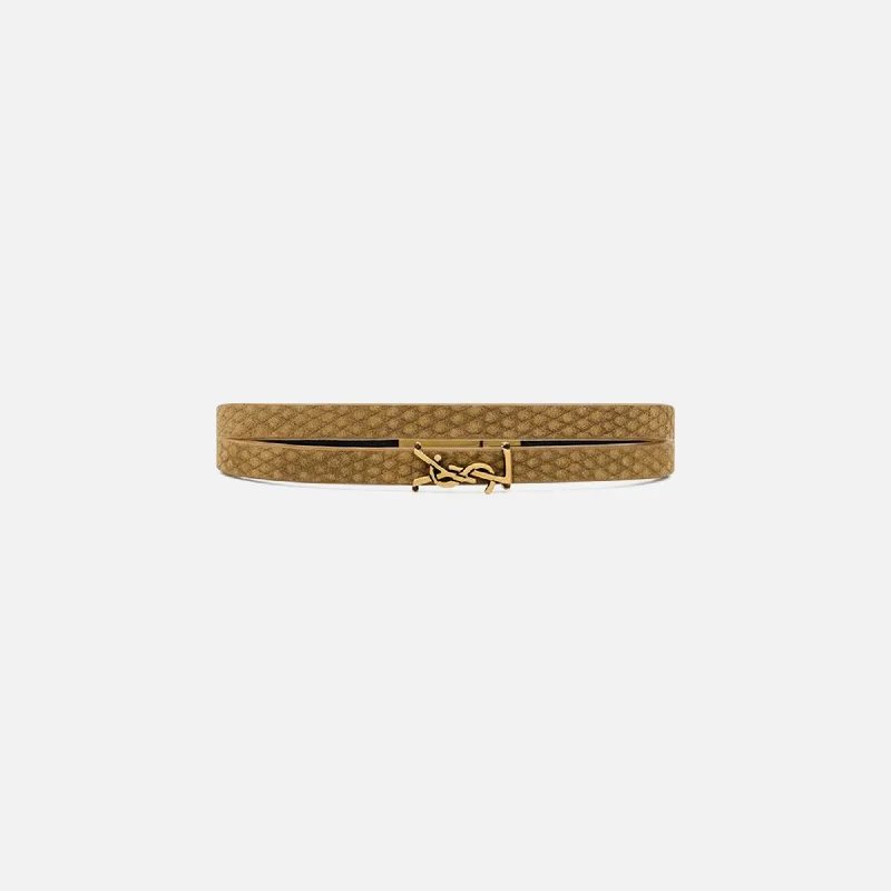 Saint Laurent YSL Wrap Around Bracelet - Dark Pistachio