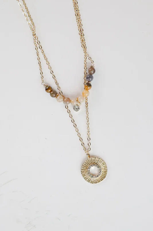Elegant Jewelry Pieces At Unbelievable Prices Abby Natural Beaded Layered Necklace