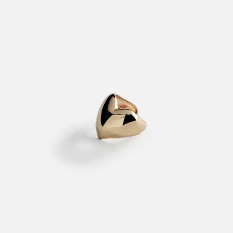 Flash Sale On Stunning Jewelry – Don't Miss Out Annika Inez Heart Earcuff - Gold
