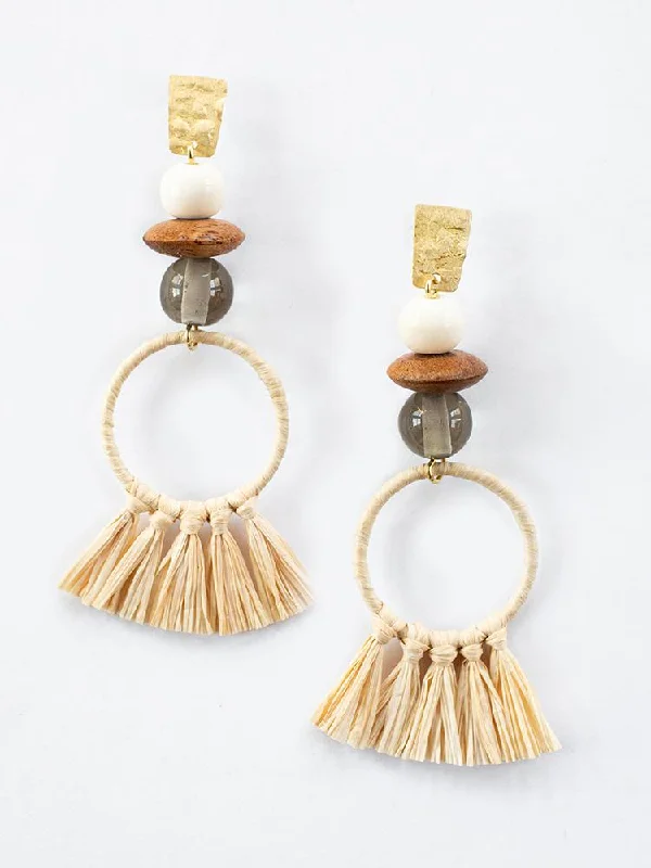 Limited Stock On Premium Jewelry At Low Prices Alaya Raffia Earrings - Gold