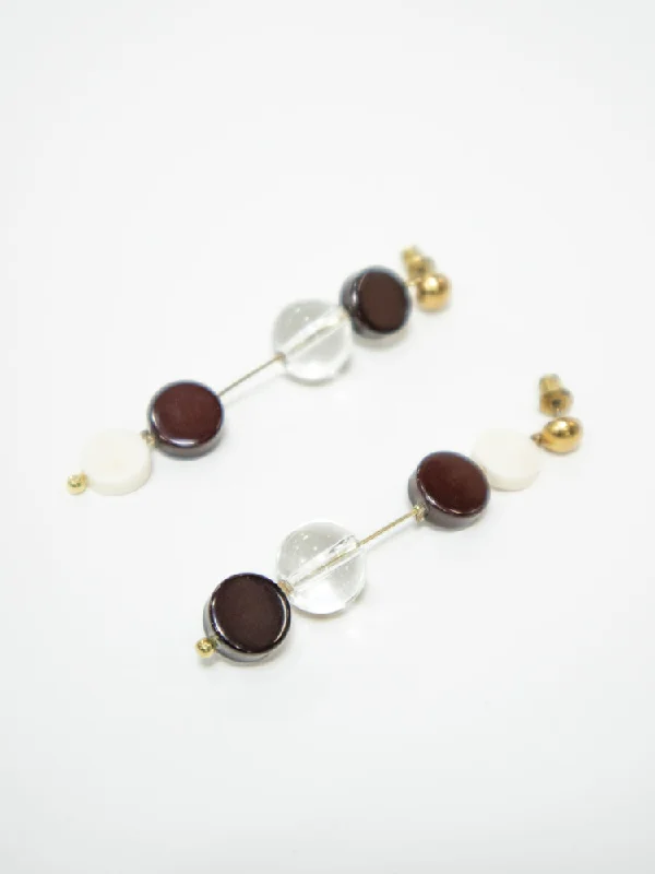 Eco-Friendly Sustainable Jewelry For Conscious Buyers Alexandra Dangle Earrings - Monochrome