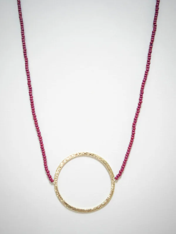 Shine In Style – Shop Jewelry Discounts Today All Around Beaded Necklace - Mulberry