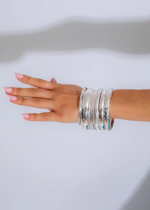 High-End Sparkle, Low-End Prices – Jewelry Sale Live All Or Nothing Bracelet Set Silver High-End Sparkle, Low-End Prices – Jewelry Sale Live All Or Nothing Bracelet Set Silver