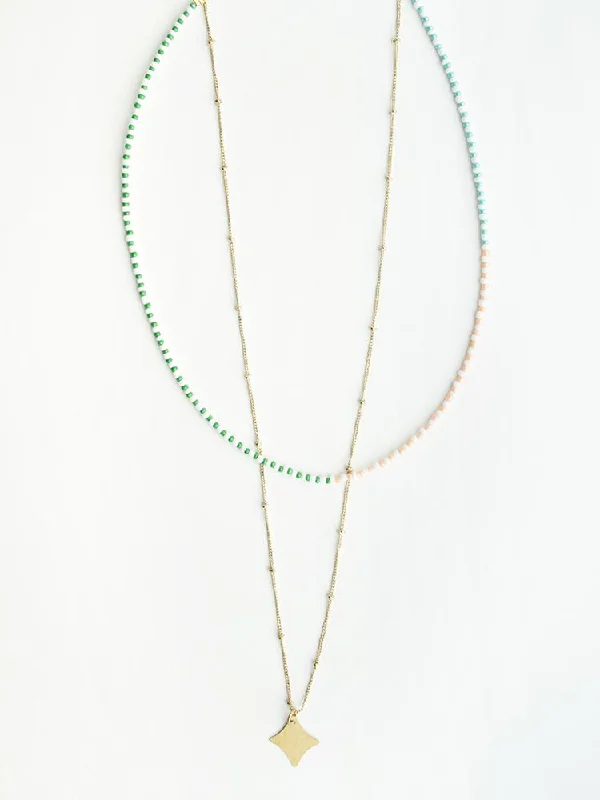 Clearance Sale On High-End Jewelry Collections Americana Layered Necklace - Multi