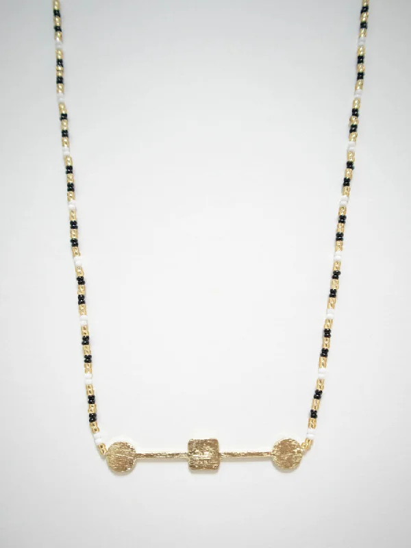 Gorgeous Jewelry, Limited-Time Savings Axis Beaded Necklace - Gold