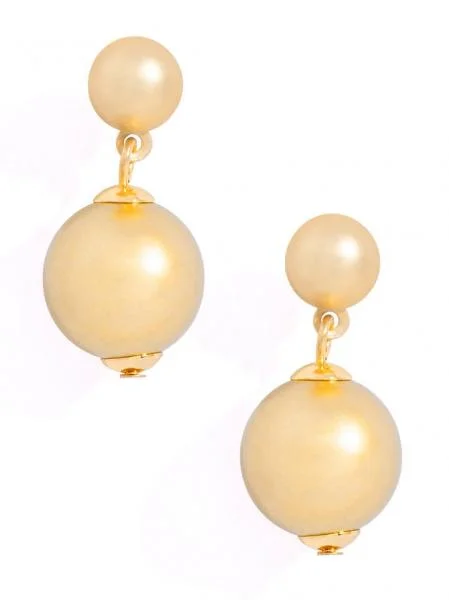 Luxury Jewelry Sale – Sparkle For Less Bead Drop Earrings - Gold