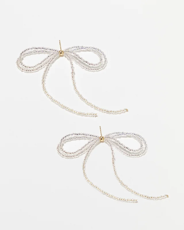 Breathtaking Jewelry At Limited-Time Savings Beaded Bow Earrings