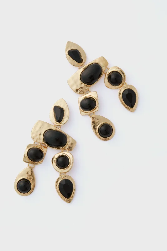 Shine Without Limits – Jewelry Sale Happening Now Black Multi Stone Earrings