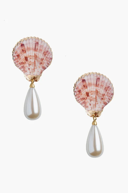 Limited-Time Offer On Elegant Jewelry Pieces Capri Shell Pearl Drops Earrings