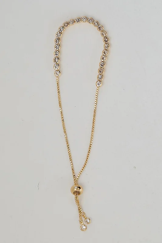 Grab Stylish Jewelry Before The Sale Ends FINAL SALE - Cassidy Gold Rhinestone Bracelet Grab Stylish Jewelry Before The Sale Ends FINAL SALE - Cassidy Gold Rhinestone Bracelet