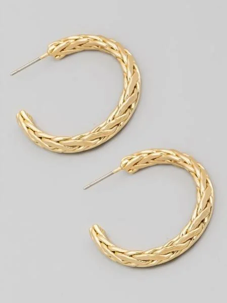 Limited-Stock Jewelry Clearance – Grab Your Favorites Now Chain Hoop Earrings
