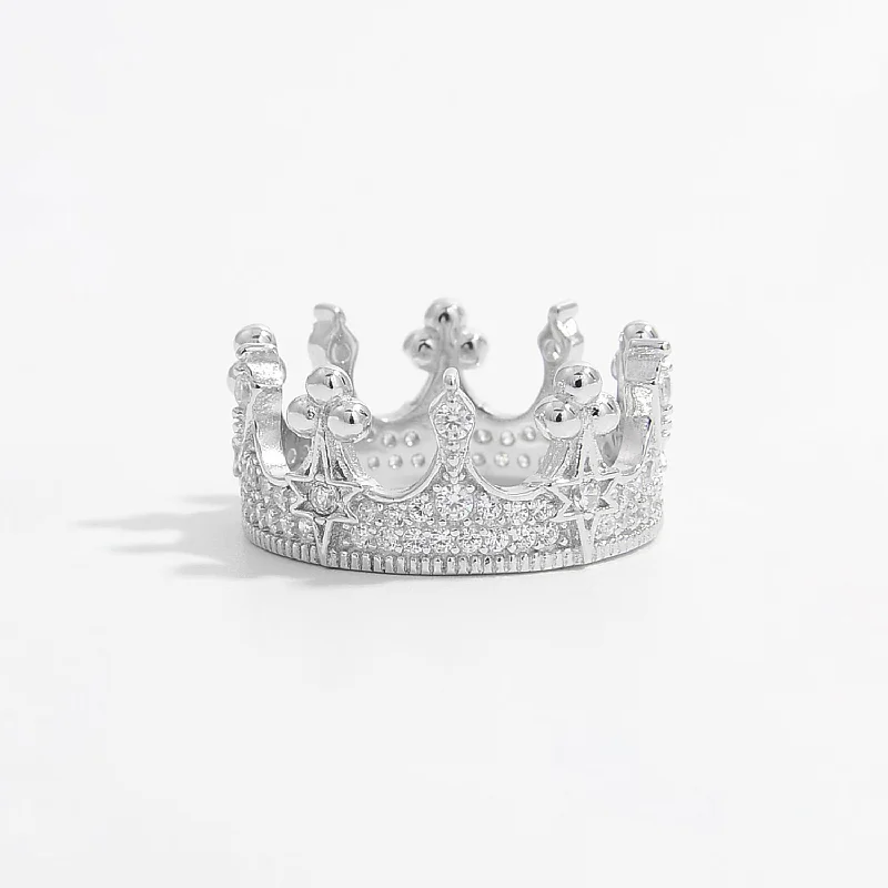 The Perfect Jewelry Piece At The Perfect Price HGA QUEEN Crown Shaped Sterling Silver Ring