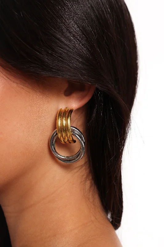The Ultimate Jewelry Sale – Shop Premium Styles Cyra Earrings - Gold/Silver