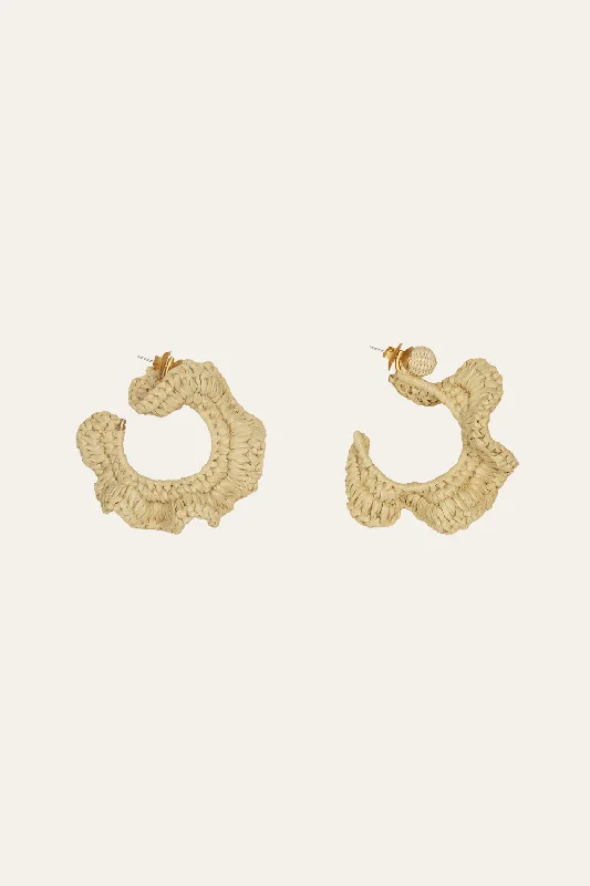 Unbeatable Offers On Luxury And Everyday Jewelry Dance Elements Hoops in Ecru