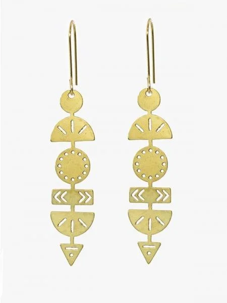 Decorated Totem Earrings