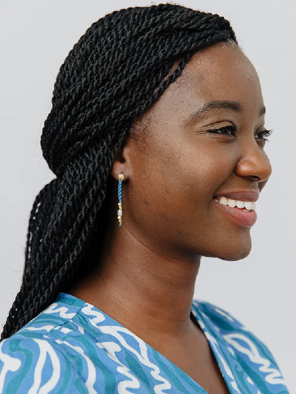 Flash Sale On Exquisite Jewelry – Don't Miss Out Devin Corded Dangle Earrings - Blue