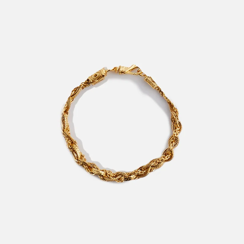 Affordable Luxury Jewelry For Every Occasion Emanuele Bicocchi Round Braid Bracelet Small - Gold