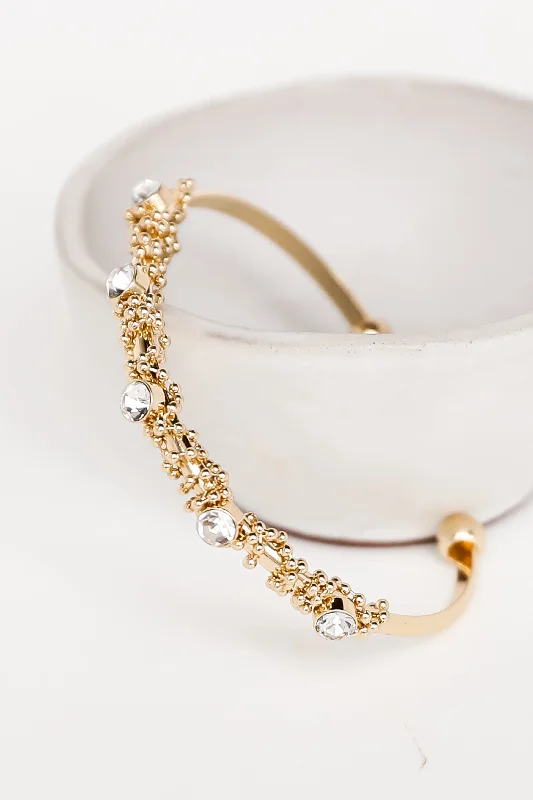 Flash Sale On Stunning Jewelry – Limited Stock Available FINAL SALE - Emma Gold Rhinestone Cuff Bracelet Flash Sale On Stunning Jewelry – Limited Stock Available FINAL SALE - Emma Gold Rhinestone Cuff Bracelet