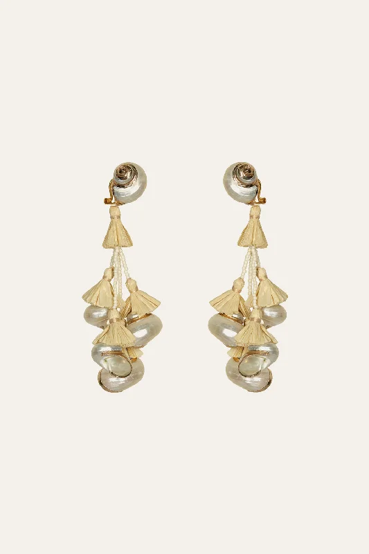 Espiral Sagrado Earrings in Ecru