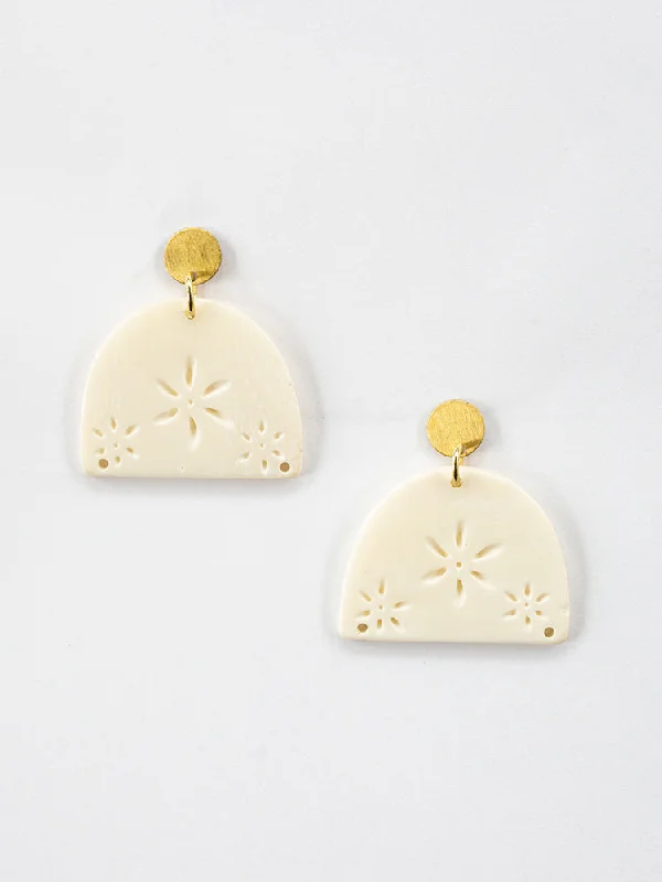 Premium Jewelry At Promotional Prices – Shine Today Etched Bone Earrings - White