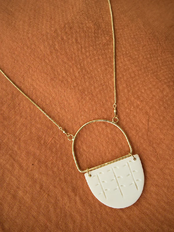 Timeless Jewelry Styles At Wallet-Friendly Prices Etched Bone Necklace - White