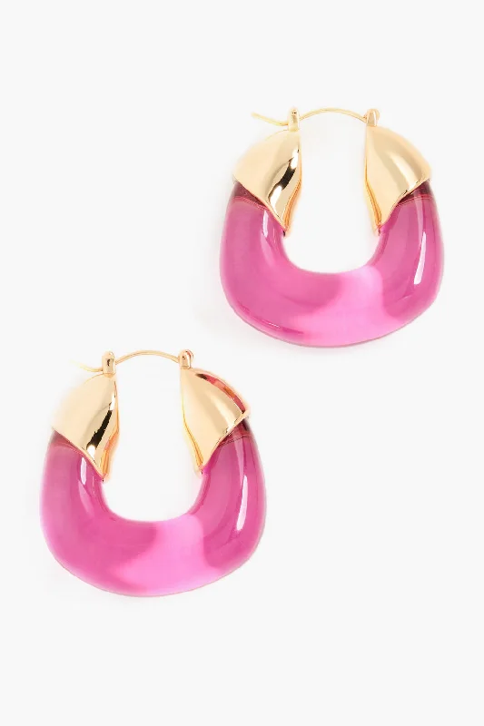 Gorgeous Jewelry, Limited-Time Savings Flamingo Organic Hoops