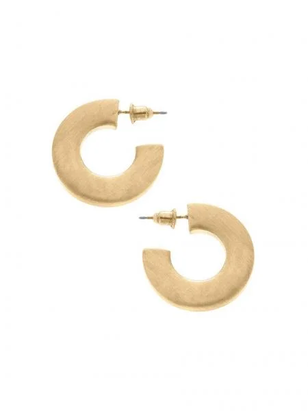 Exclusive Jewelry Bundles At Discounted Rates Flat Satin Hoop Earrings