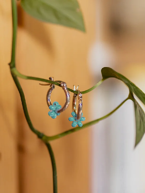 Exclusive Gemstone Jewelry Markdowns – Shop Now Floral Micro Hoop Earrings - Turquoise Exclusive Gemstone Jewelry Markdowns – Shop Now Floral Micro Hoop Earrings - Turquoise