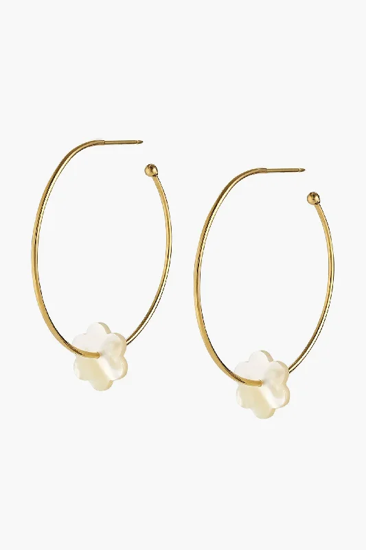 Exclusive Jewelry Sale – Grab Timeless Pieces Now Flowers Hoop-La Earrings