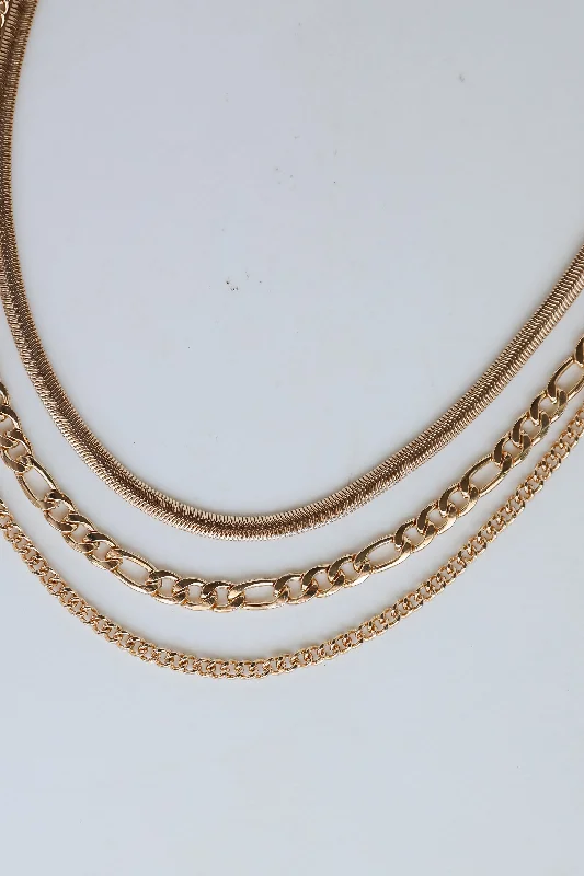 Stunning Jewelry At Even More Stunning Prices Gianna Gold Layered Chain Necklace