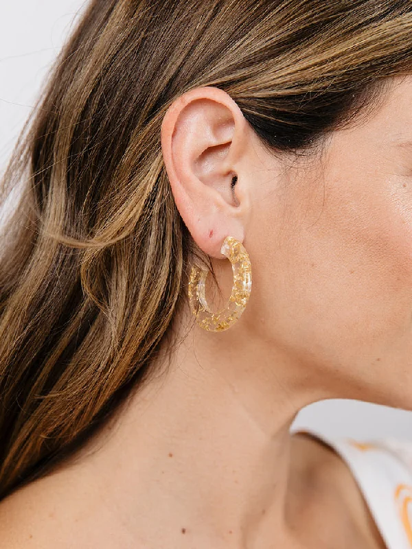 The Ultimate Jewelry Sale – Exclusive Styles At Great Prices Goa Resin Hoops - Gold