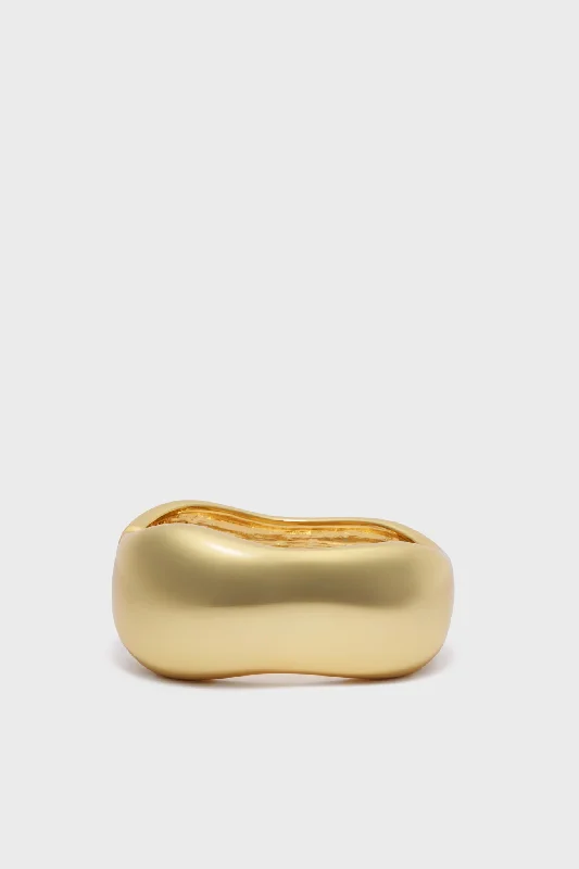 Exclusive Savings On Timeless Jewelry Pieces Gold Curved Hayes Cuff