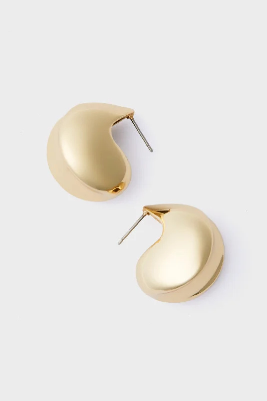 Timeless Jewelry Styles At Wallet-Friendly Prices Gold Nouveaux Puff Earrings