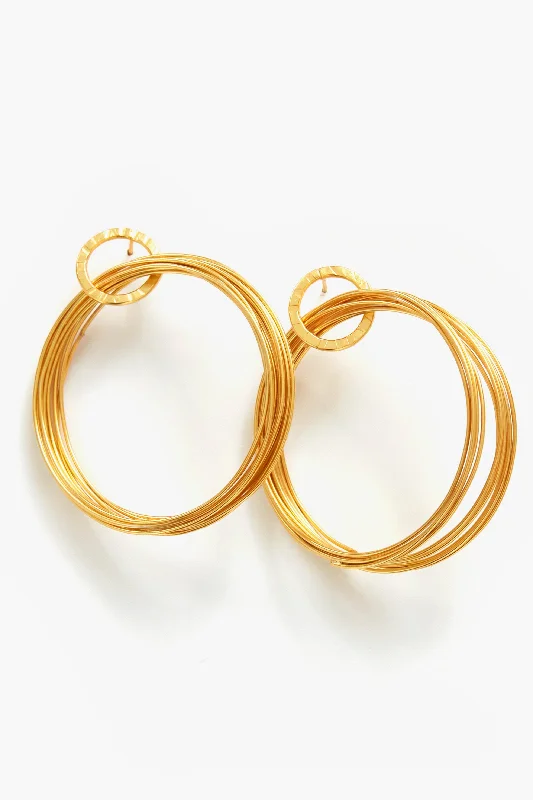 Exclusive Jewelry Sale – Shine For Less Gold Wire Hoop Earrings