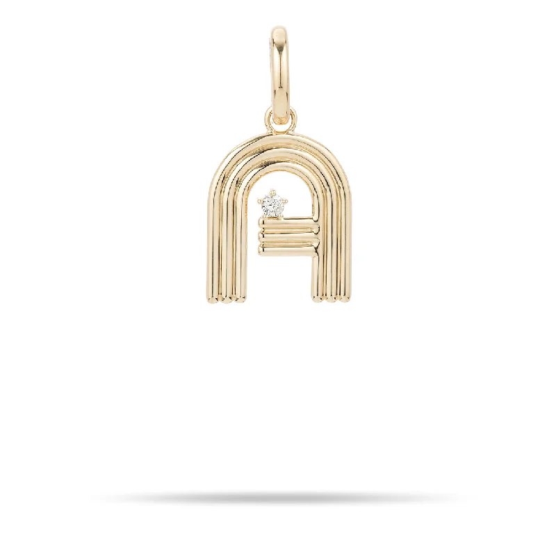 Affordable Luxury Jewelry – Style At A Great Price Groovy Diamond Initial Hinged Charm