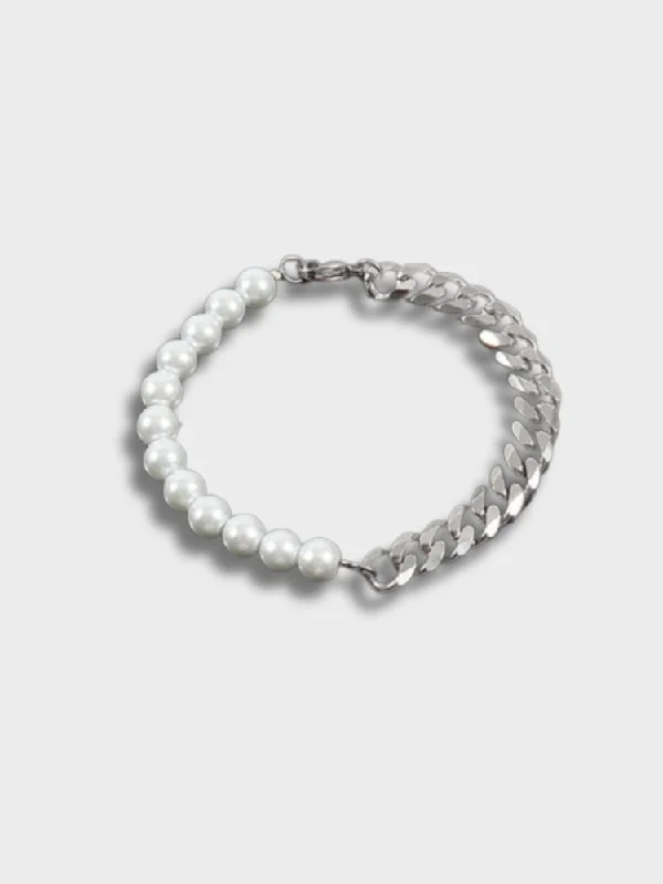 Seasonal Jewelry Deals – Elevate Your Style Half Pearl Bracelet - Havana