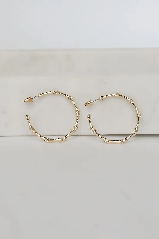 Heidi Textured Hoop Earrings