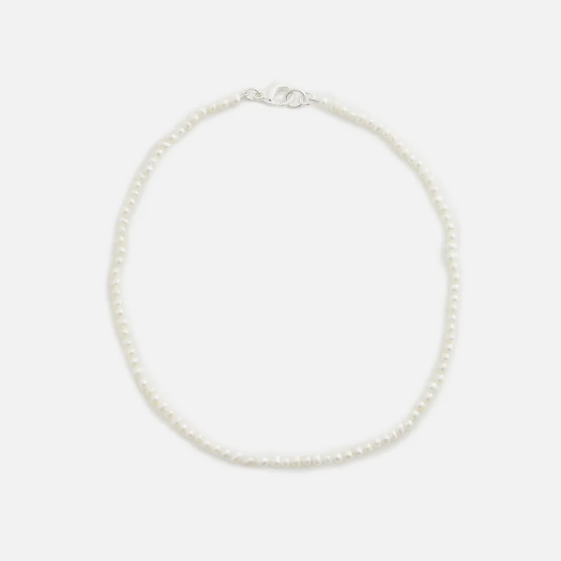 Grab Your Favorite Jewelry At The Lowest Prices Hatton Labs Mini Pearl Chain Sterling Sliver - White Grab Your Favorite Jewelry At The Lowest Prices Hatton Labs Mini Pearl Chain Sterling Sliver - White