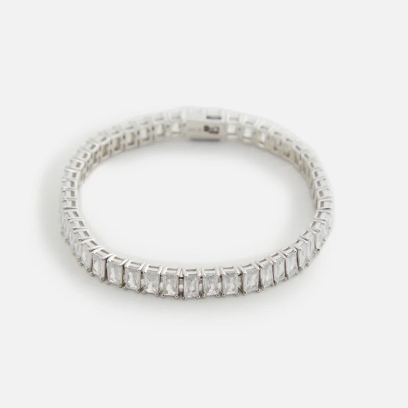 Exclusive Jewelry Sale – Shine For Less Hatton Labs Tennis Bracelet Sterling Sliver - Emerald