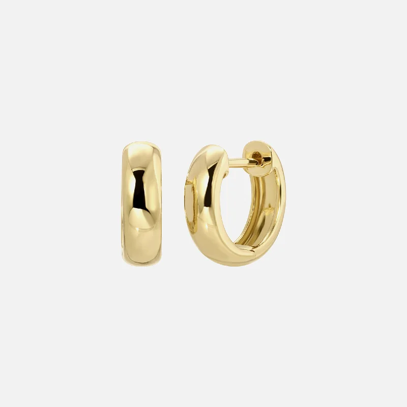 Isa Grutman Mini Huggie Hoops 14K Gold - Yellow Gold