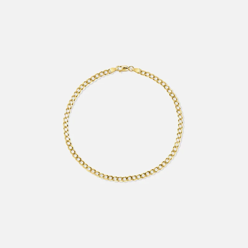 Isa Grutman Cuban Chain Bracelet - Yellow Gold