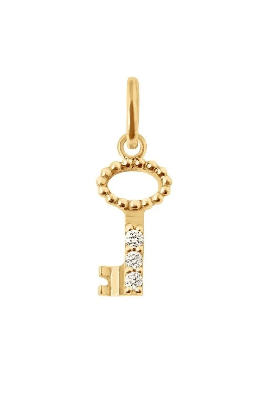 Key Diamonds Pendant - Yellow Gold