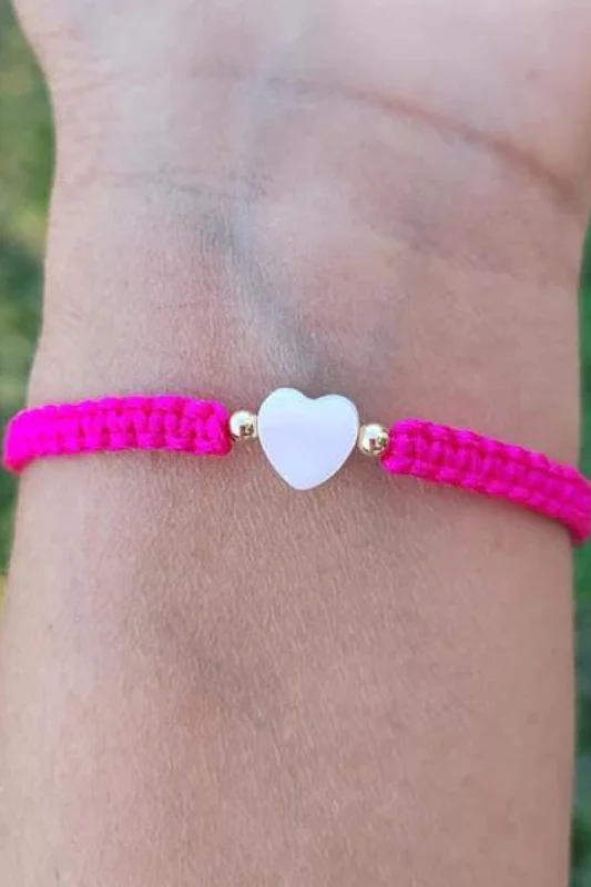 Exclusive Jewelry Markdowns – Limited-Time Offer Kids - Heart - Mother of Pearl Citron Bracelets - Fuchsia Exclusive Jewelry Markdowns – Limited-Time Offer Kids - Heart - Mother of Pearl Citron Bracelets - Fuchsia