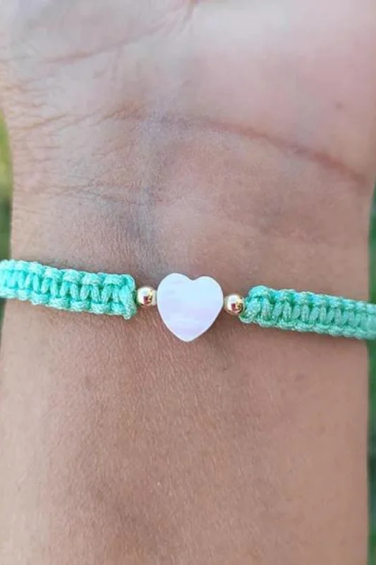Get Your Favorite Jewelry At The Best Price Kids - Heart - Mother of Pearl Citron Bracelets - Mint Get Your Favorite Jewelry At The Best Price Kids - Heart - Mother of Pearl Citron Bracelets - Mint