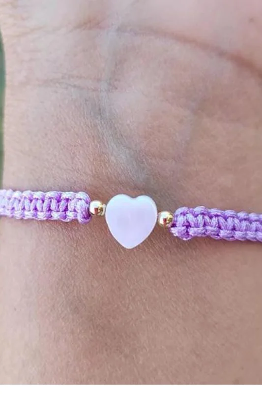 Fine Jewelry, Limited-Time Offers Available Kids - Heart - Mother of Pearl Citron Bracelets - Periwinkle Fine Jewelry, Limited-Time Offers Available Kids - Heart - Mother of Pearl Citron Bracelets - Periwinkle