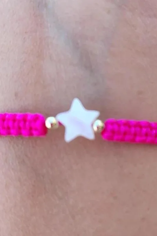 Final Call For Exquisite Jewelry At Reduced Rates Kids - Star - Mother of Pearl Citron Bracelets - Fuchsia Final Call For Exquisite Jewelry At Reduced Rates Kids - Star - Mother of Pearl Citron Bracelets - Fuchsia